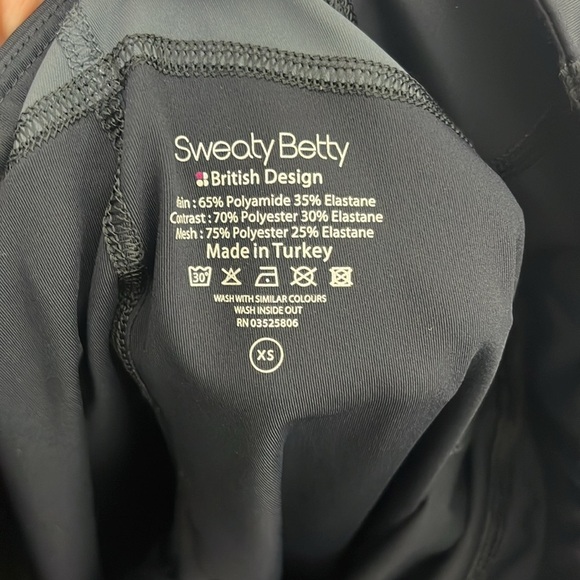 Sweaty Betty Black Pink Colorblock Leggings Women Size XS BLEMISH - Picture 4 of 4